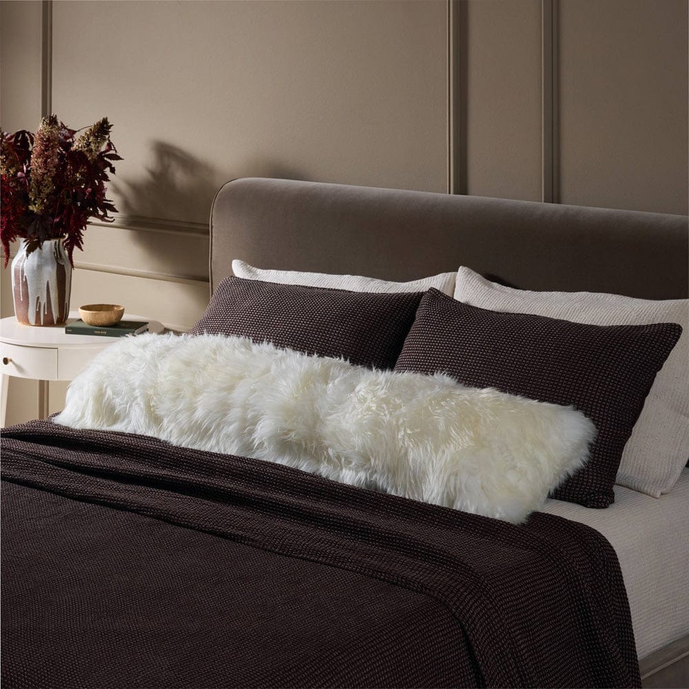 Four Hands - Lalo Lambskin Lumbar Pillow - White Lambskin - 223339-001 view 2