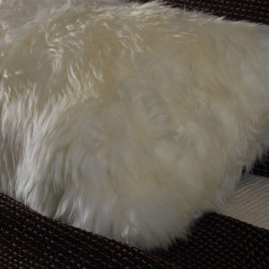 Four Hands - Lalo Lambskin Lumbar Pillow - White Lambskin - 223339-001 view 3
