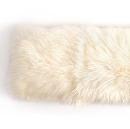 Four Hands - Lalo Lambskin Lumbar Pillow - White Lambskin - 223846-005 view 2
