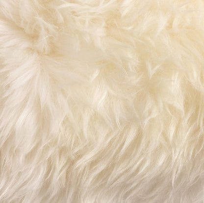 Four Hands - Lalo Lambskin Lumbar Pillow - White Lambskin - 223846-005 view 3