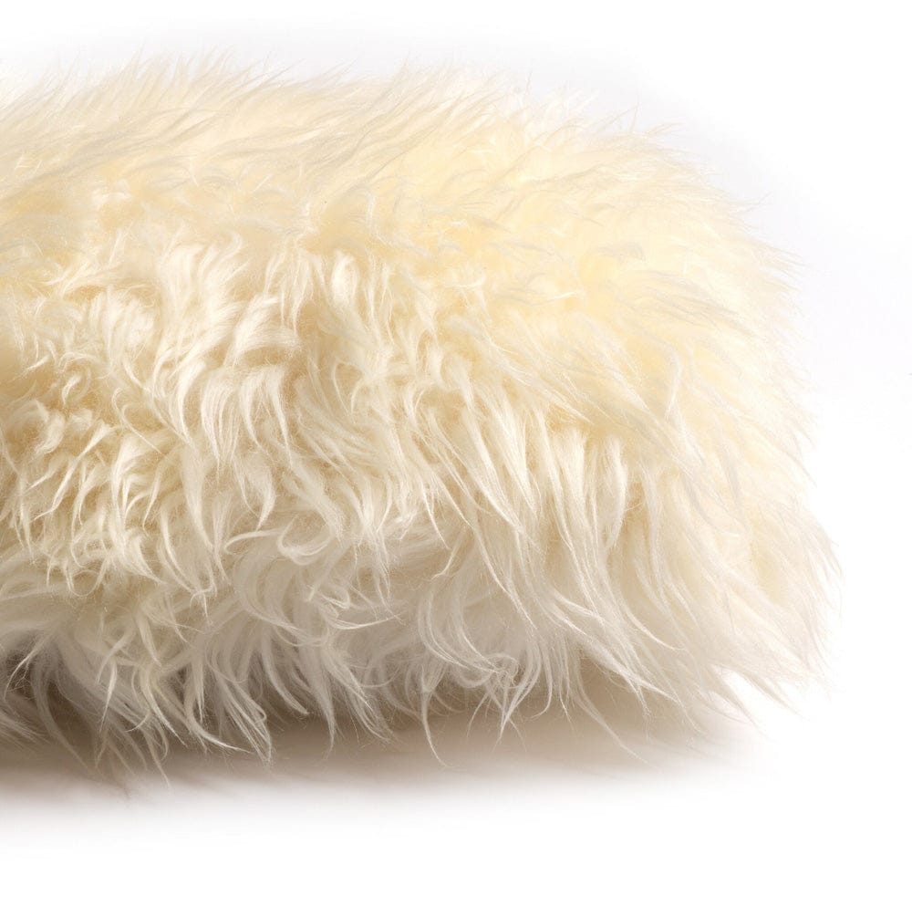 Four Hands - Lalo Lambskin Lumbar Pillow - White Lambskin - 223846-005 view 4