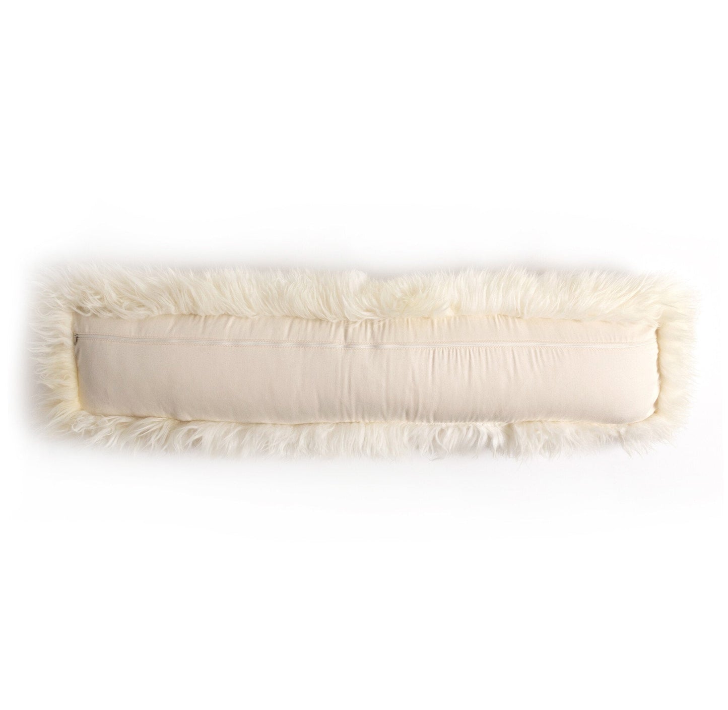 Four Hands - Lalo Lambskin Lumbar Pillow - White Lambskin - 223846-005 view 6