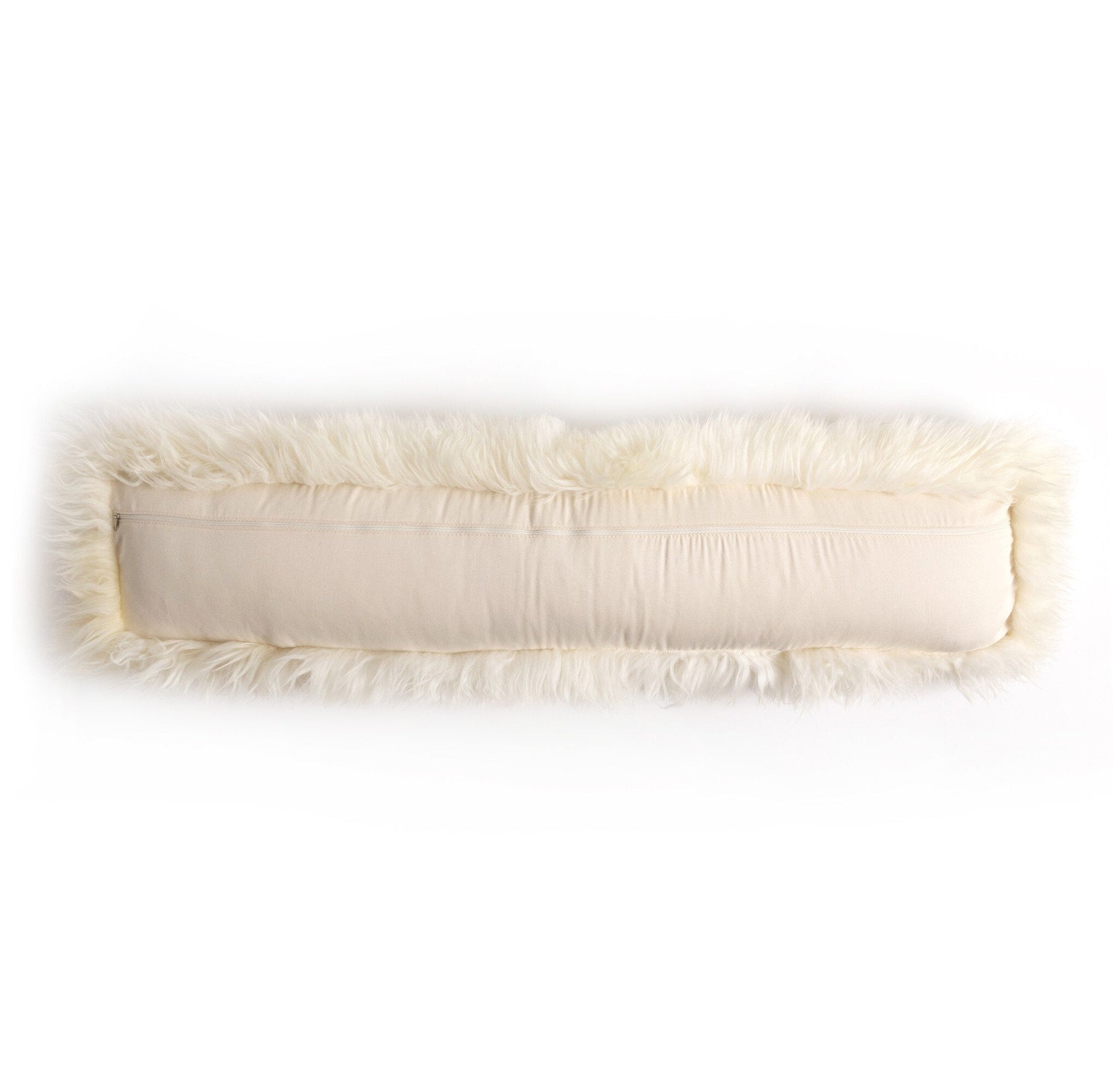Four Hands - Lalo Lambskin Lumbar Pillow - White Lambskin - 223846-005 view 6