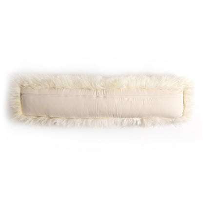 Four Hands - Lalo Lambskin Lumbar Pillow - White Lambskin - 223846-005 view 6