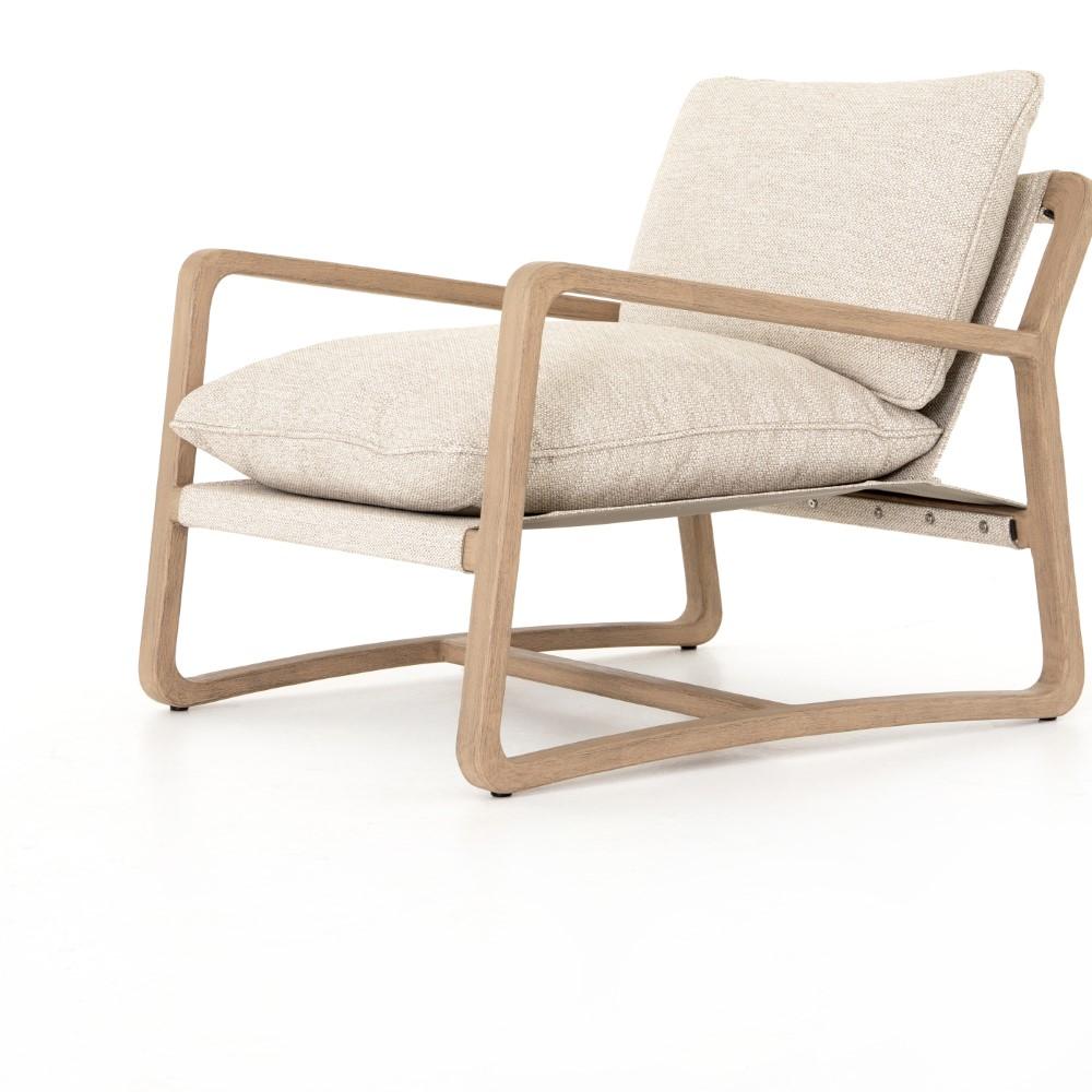 Four Hands - Lane Outdoor Chair-Faye Sand-Washed Brow - JSOL-077 veiw 3