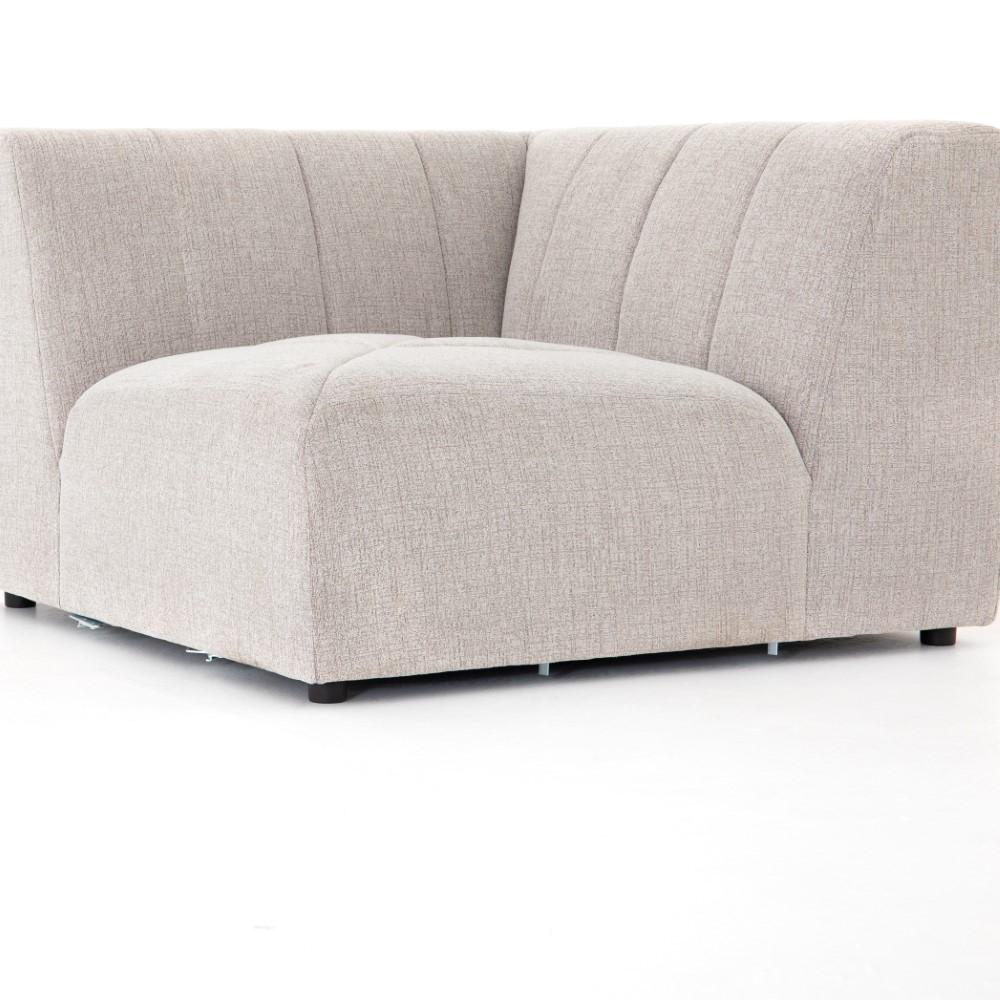 Four Hands - Langham Channeled Corner Piece - CGRY-001-320-CNR veiw 2