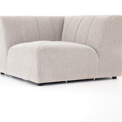 Four Hands - Langham Channeled Corner Piece - CGRY-001-320-CNR veiw 2