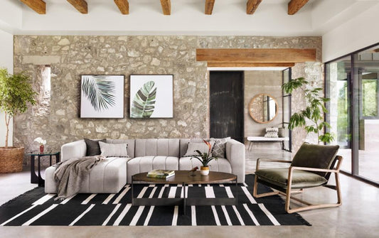 Four Hands - Langham Channeled Laf Chaise Piece - CGRY-001-320-LAFC veiw 2