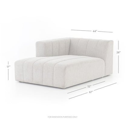 Four Hands - Langham Channeled Laf Chaise Piece - CGRY-001-320-LAFC veiw 3