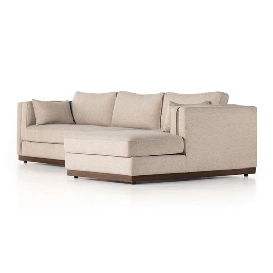 Four Hands - Lawrence 2pc Raf Sectional - Nova Taupe - 236169-001 veiw 1