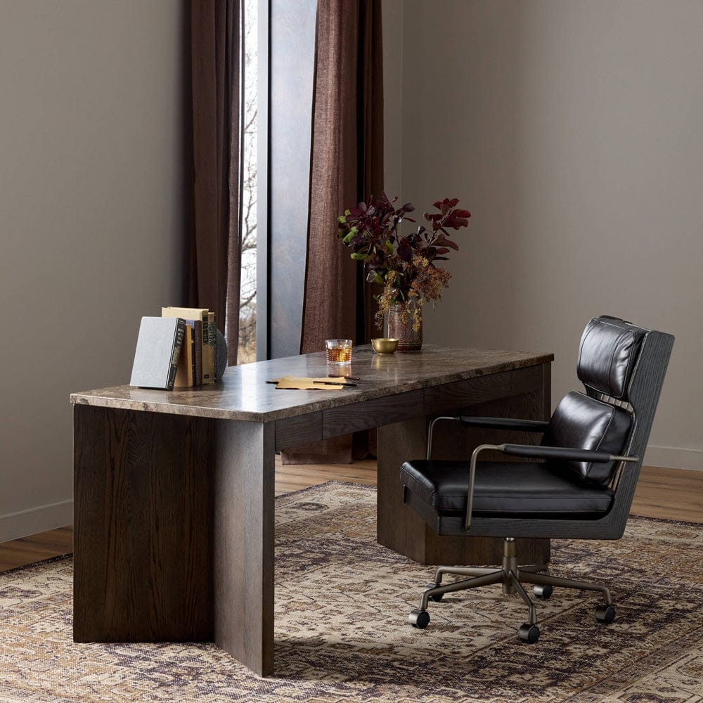 Four Hands - Lawson Desk - Brown Oak Veneer - 248289-001 view 4