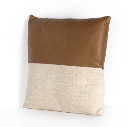 Four Hands - Leather and Linen Pillow - Sonoma Butterscotch - 235785-002 view 10