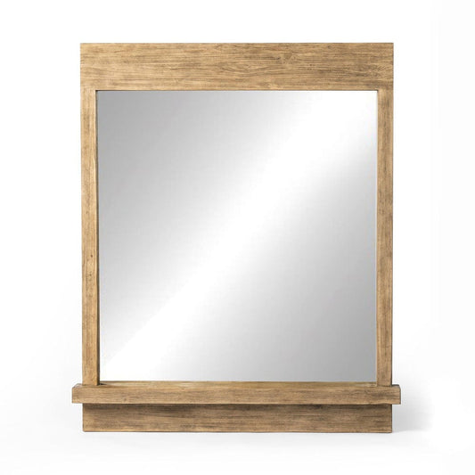 Four Hands - Ledge Wall Mirror - Distressed Light Pine - 241605-001 view 1