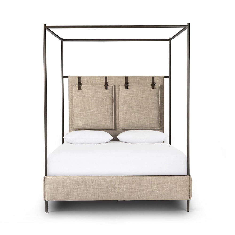 Four Hands - Leigh Canopy Bed - Palm Ecru - 242961-001 view 1