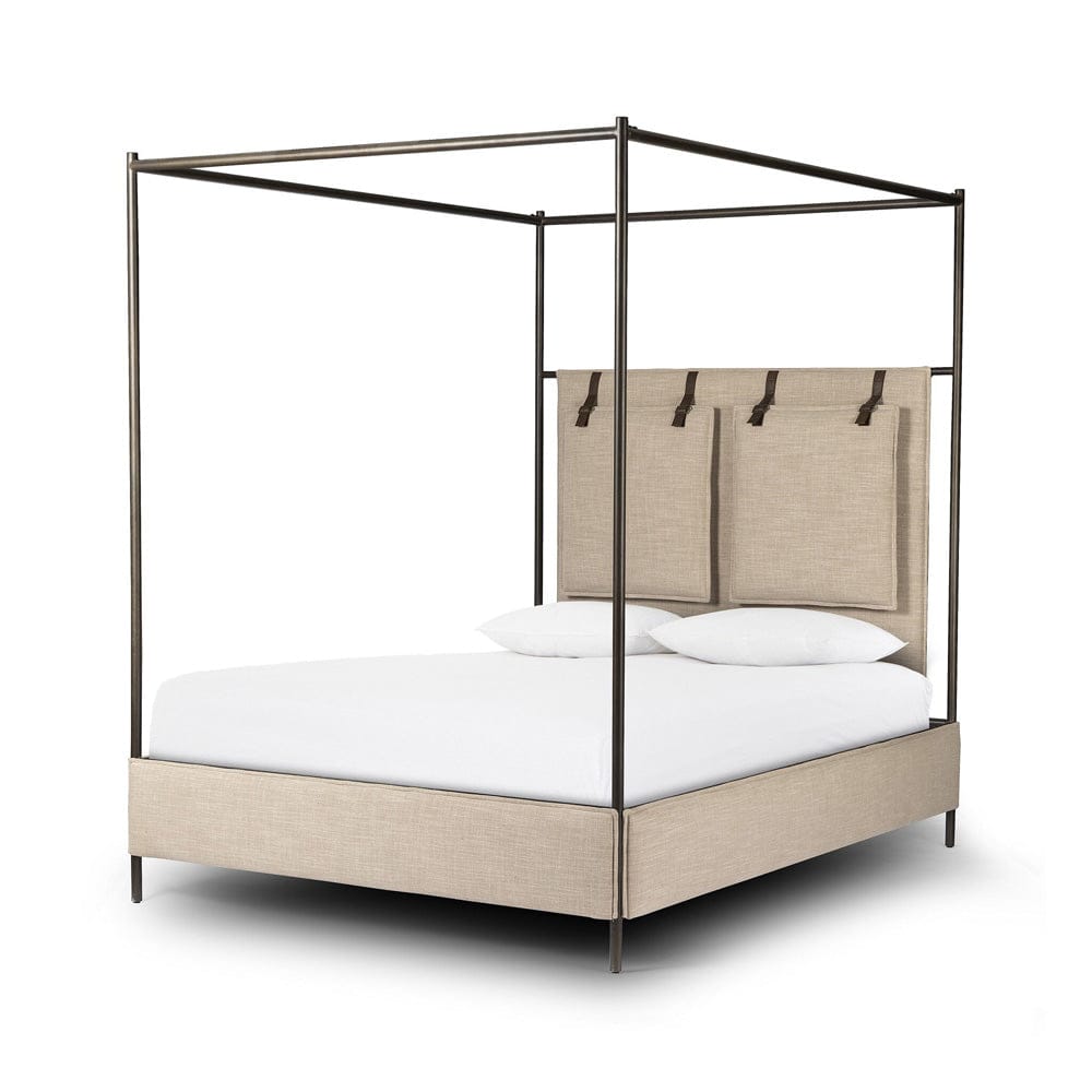 Four Hands - Leigh Canopy Bed - Palm Ecru - 242961-001 view 2