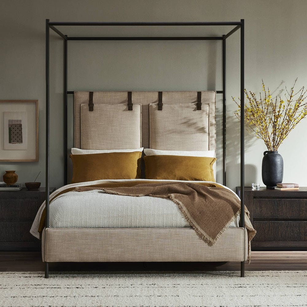 Four Hands - Leigh Canopy Bed - Palm Ecru - 242961-001 view 4
