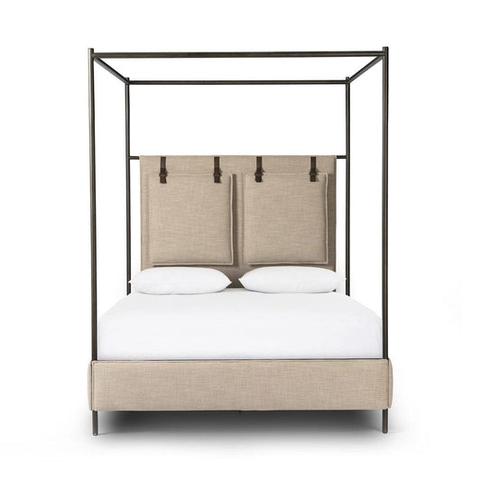 Four Hands - Leigh Canopy Bed - Palm Ecru - 242961-002 view 1