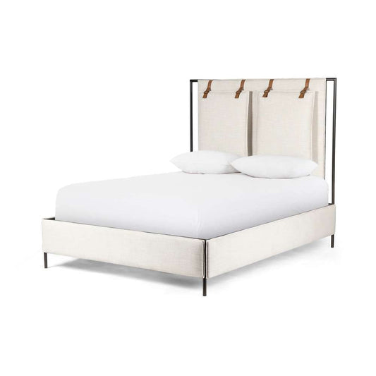 Four Hands - Leigh Queen Upholstered Bed - Hockney Ivory - 105885-007 veiw 1