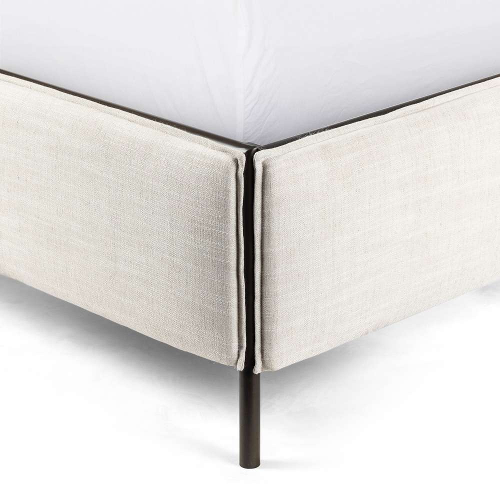 Four Hands - Leigh Queen Upholstered Bed - Hockney Ivory - 105885-007 veiw 8