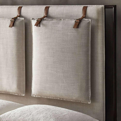 Four Hands - Leigh Queen Upholstered Bed - Hockney Ivory - 105885-007 veiw 9