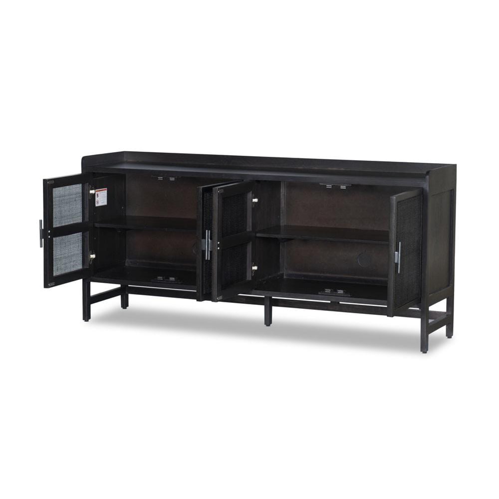 Four Hands - Leighton - Caprice Sideboard 72in - Black Wash Mango - 108909-003 veiw 3