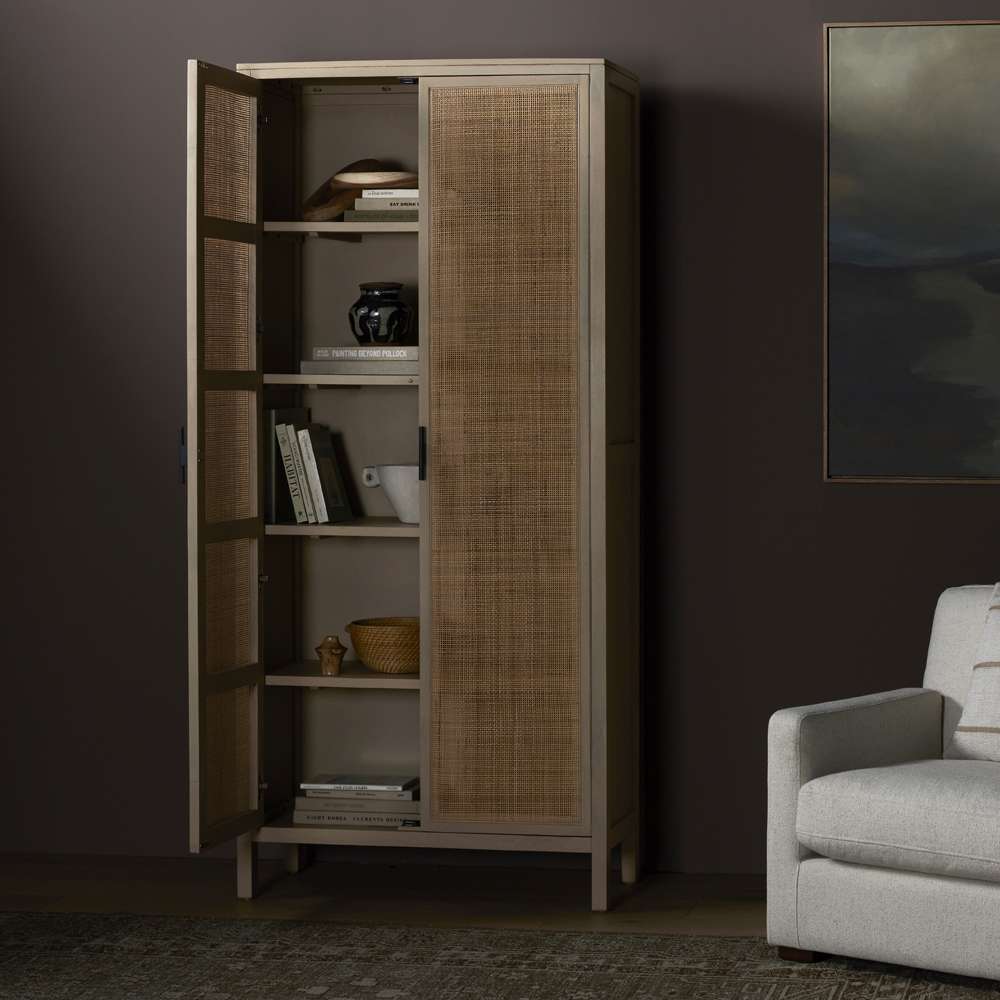 Four Hands - Leighton - Caprice Tall Cabinet-Natural Mango - 234772-001 veiw 5
