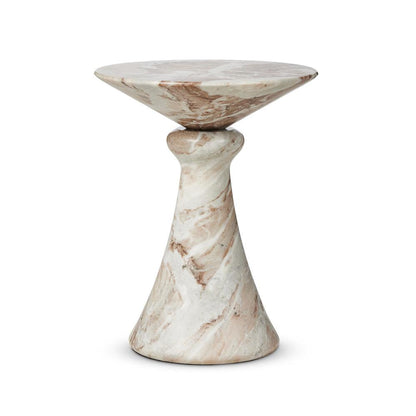 Four Hands - Leighton - Connie End Table - Sawar Marble - 246641-001 veiw 1