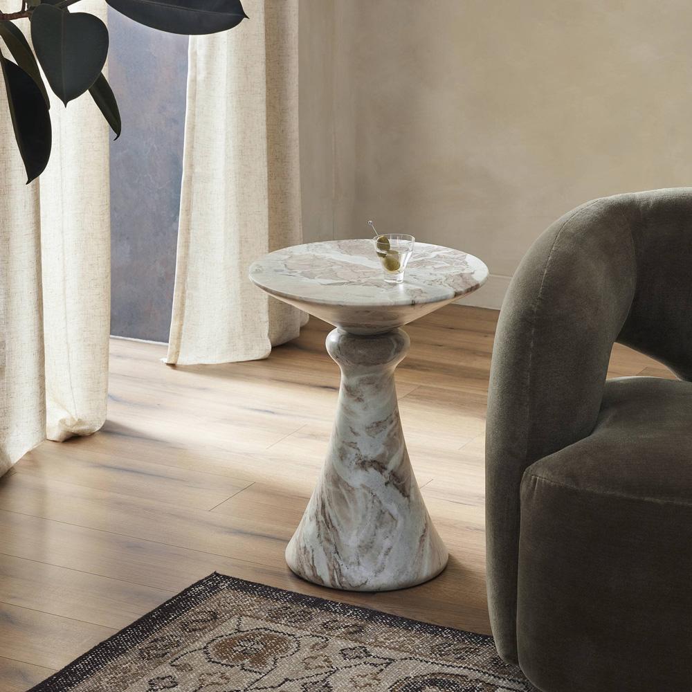 Four Hands - Leighton - Connie End Table - Sawar Marble - 246641-001 veiw 10