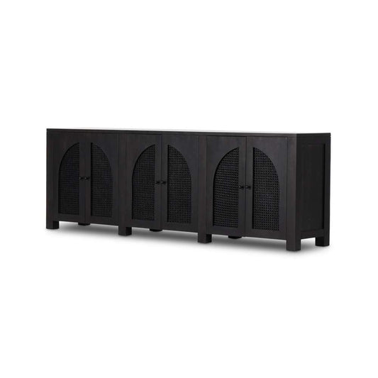 Four Hands - Leighton - Tilda 6 Door Sideboard-Black Wash Mango - 236163-001 veiw 1