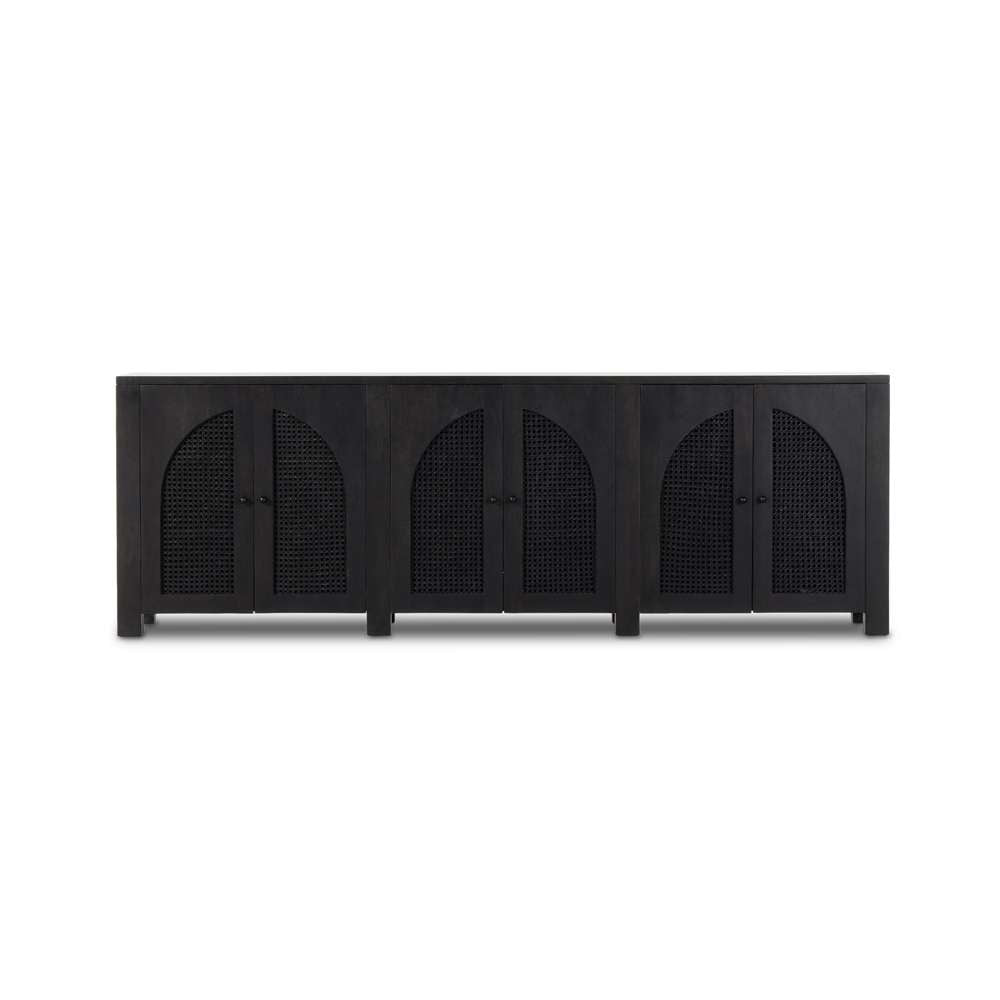 Four Hands - Leighton - Tilda 6 Door Sideboard-Black Wash Mango - 236163-001 veiw 6