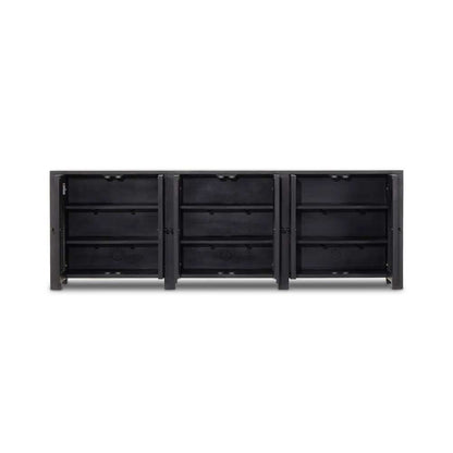Four Hands - Leighton - Tilda 6 Door Sideboard-Black Wash Mango - 236163-001 veiw 7