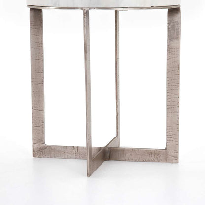 Four Hands - Lennie Round Nightstand - Brushed Nickel - 109351-001 veiw 2