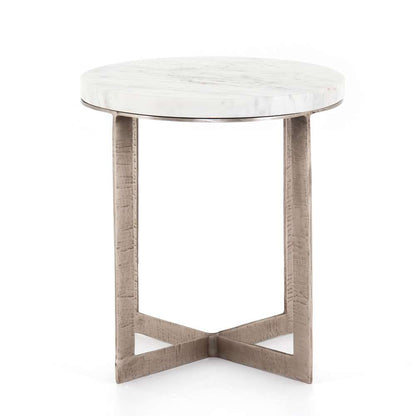 Four Hands - Lennie Round Nightstand - Brushed Nickel - 109351-001 veiw 4