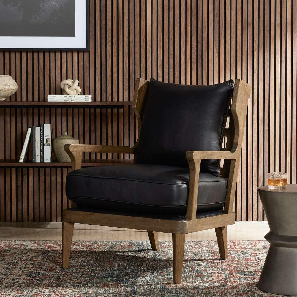 Four Hands - Lennon Chair - Heirloom Black - 105585-005 veiw 4