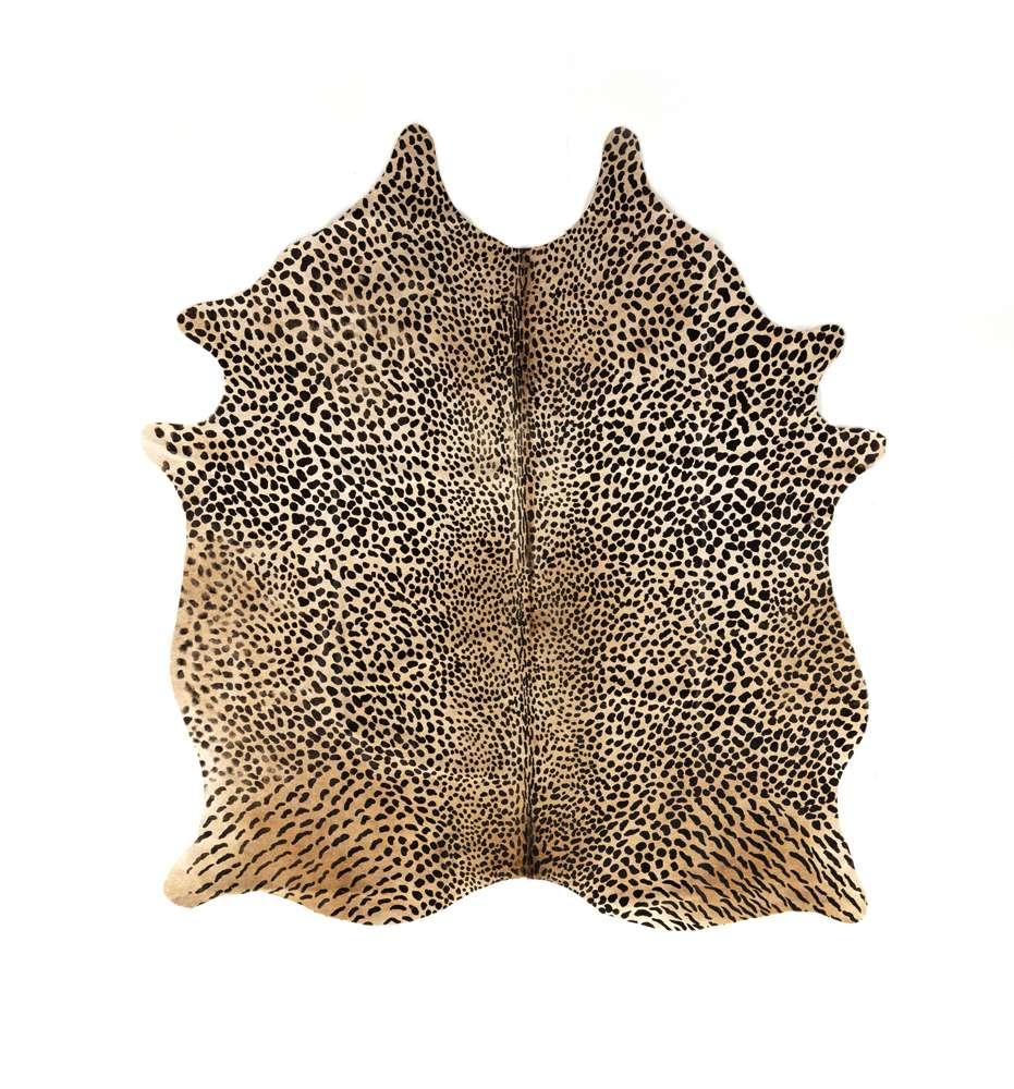 Four Hands - Leopard Printed Hide Rug - Brown & Black - 227528-002 veiw 1