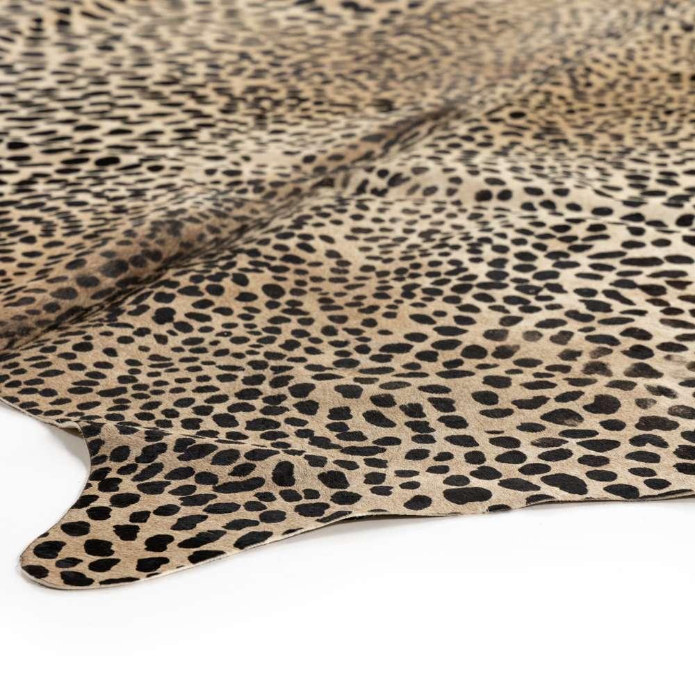 Four Hands - Leopard Printed Hide Rug - Brown & Black - 227528-002 veiw 2