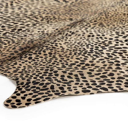 Four Hands - Leopard Printed Hide Rug - Brown & Black - 227528-002 veiw 2