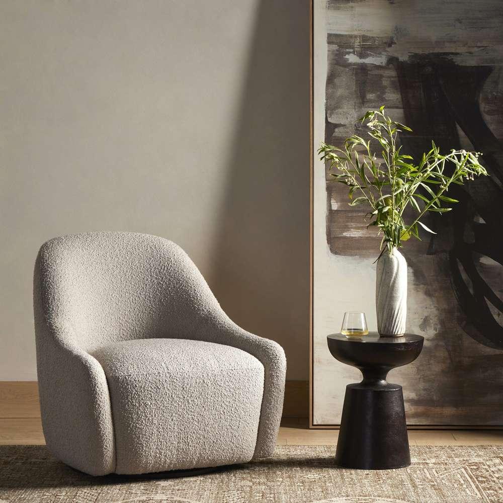 Four Hands - Levi Swivel Chair - Knoll Sand - 231505-002 veiw 5