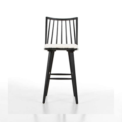 Four Hands - Lewis Windsor Bar Stool With Cushion - Black - 228387-013 veiw 2