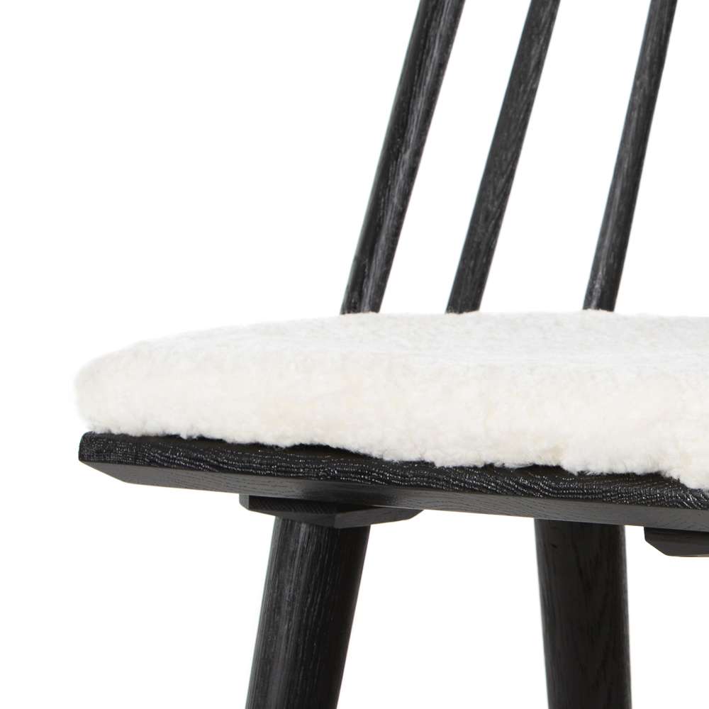 Four Hands - Lewis Windsor Bar Stool With Cushion - Black - 228387-013 veiw 8