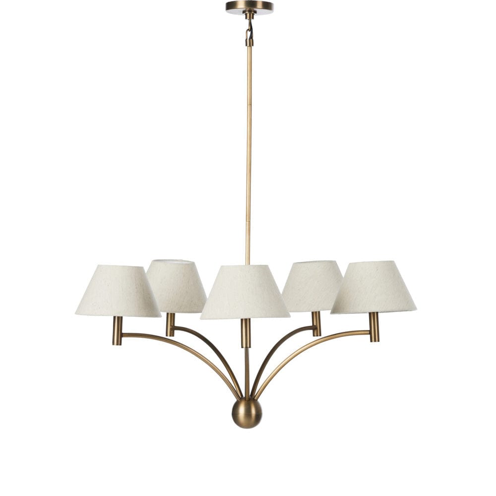 Four Hands - Linus Chandelier - Aged Brass Iron - 243568-001 view 1