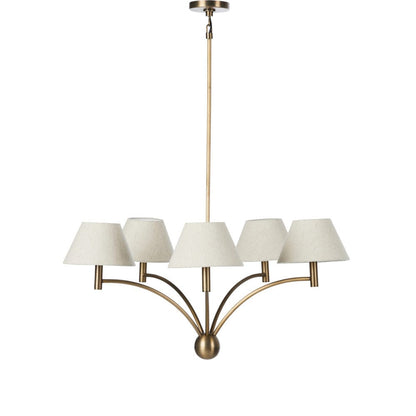 Four Hands - Linus Chandelier - Aged Brass Iron - 243568-001 view 1