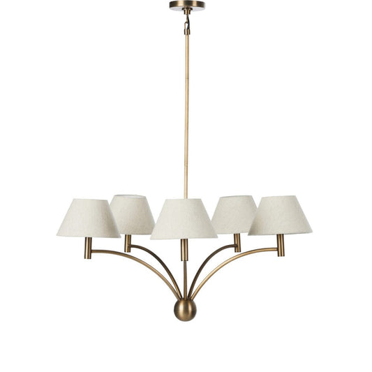 Four Hands - Linus Chandelier - Aged Brass Iron - 243568-001 view 1