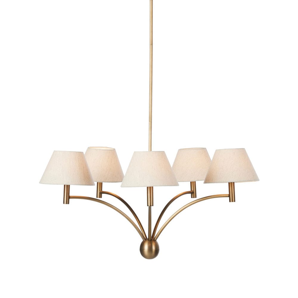 Four Hands - Linus Chandelier - Aged Brass Iron - 243568-001 view 2