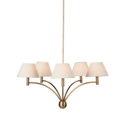 Four Hands - Linus Chandelier - Aged Brass Iron - 243568-001 view 2