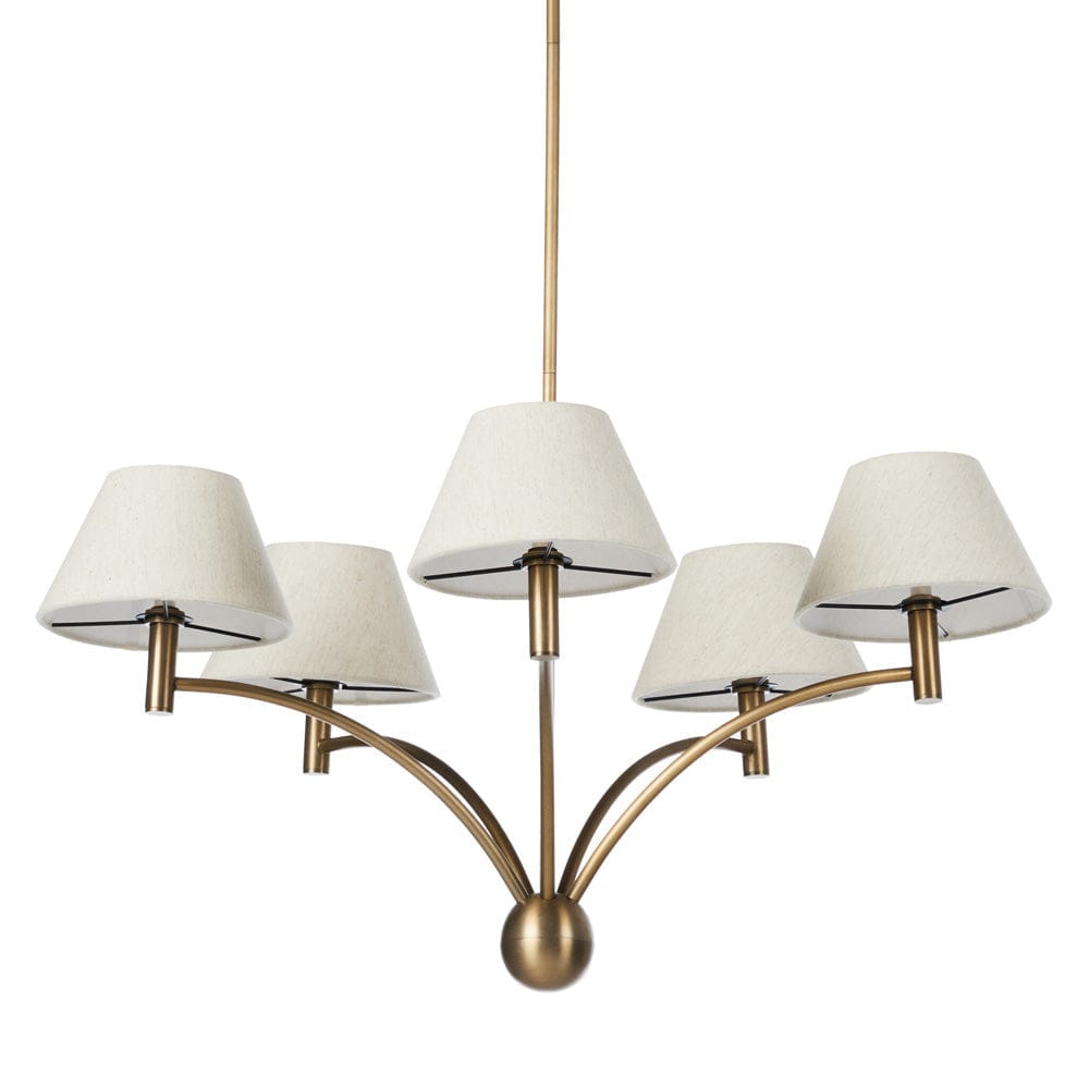 Four Hands - Linus Chandelier - Aged Brass Iron - 243568-001 view 3