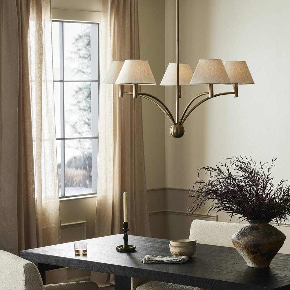 Four Hands - Linus Chandelier - Aged Brass Iron - 243568-001 view 4