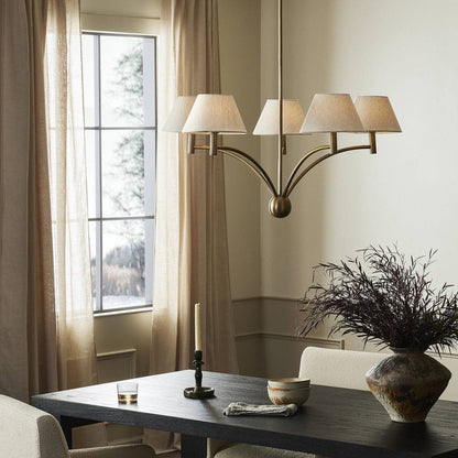 Four Hands - Linus Chandelier - Aged Brass Iron - 243568-001 view 4