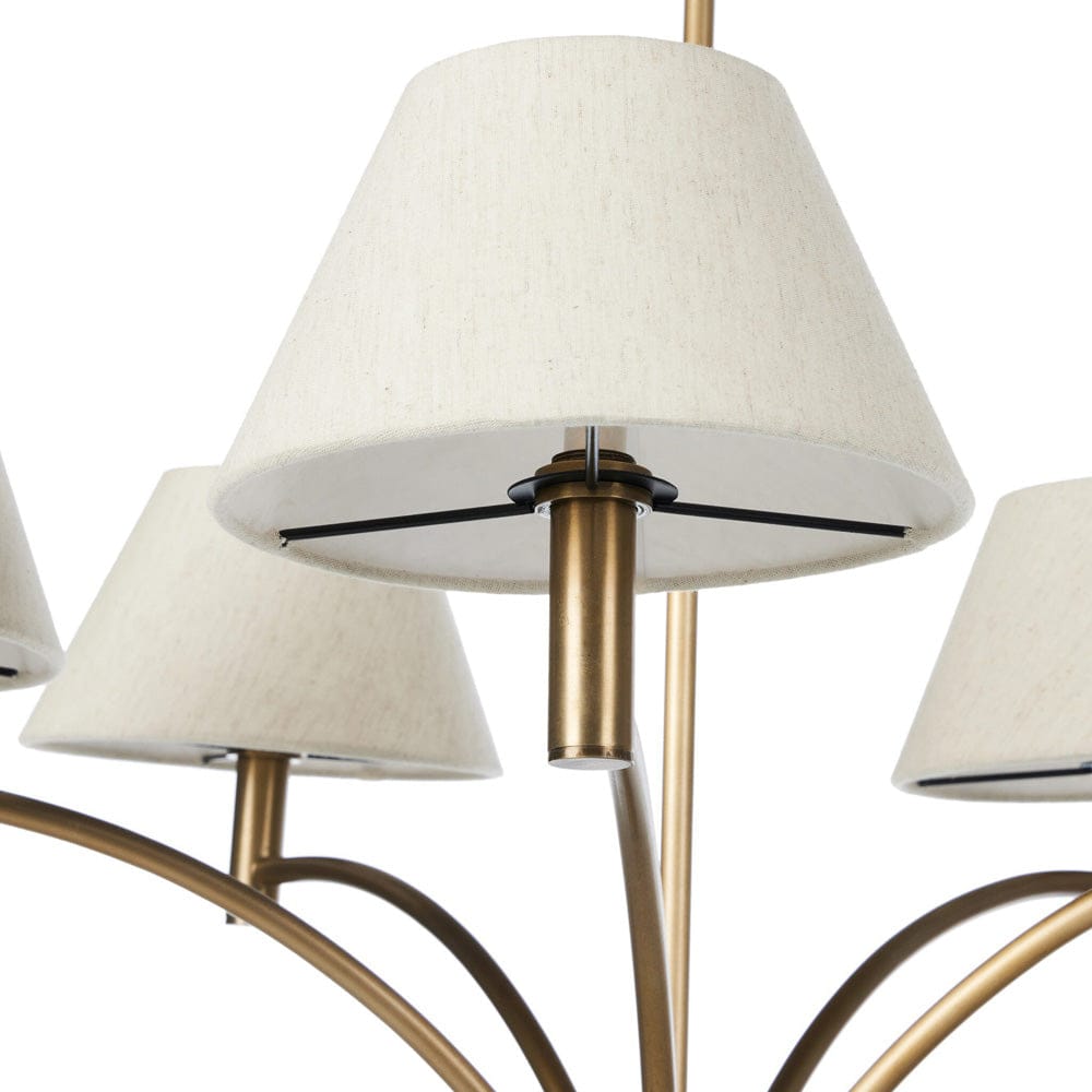 Four Hands - Linus Chandelier - Aged Brass Iron - 243568-001 view 8