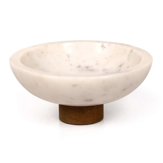 Four Hands - Lira Bowl - Honed White Marble - 229057-002 veiw 1